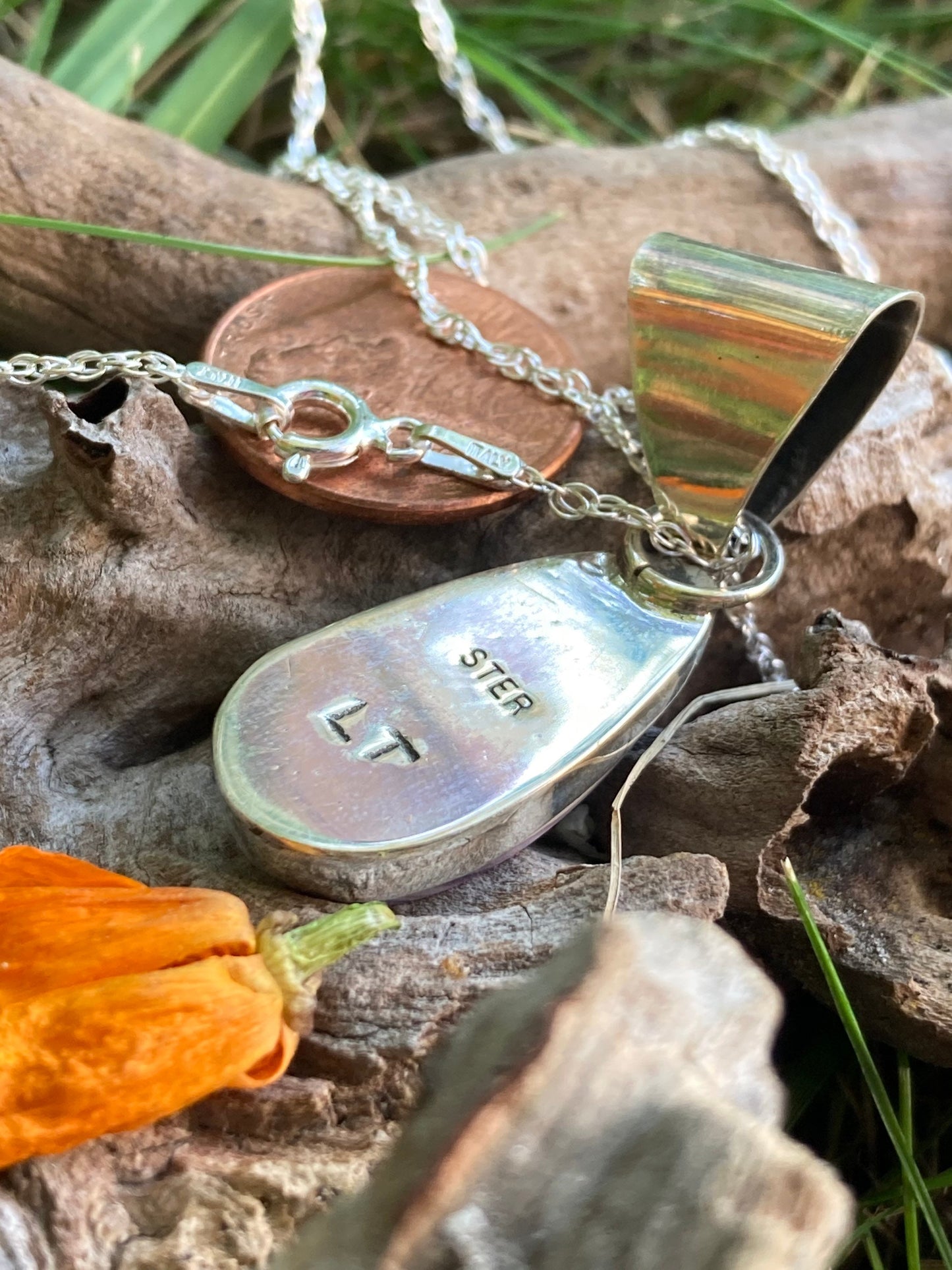 Wampum Composite Crocus pedal Necklace