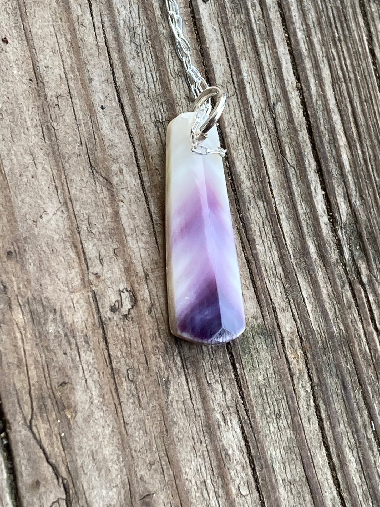 Wampum Feather Necklace.