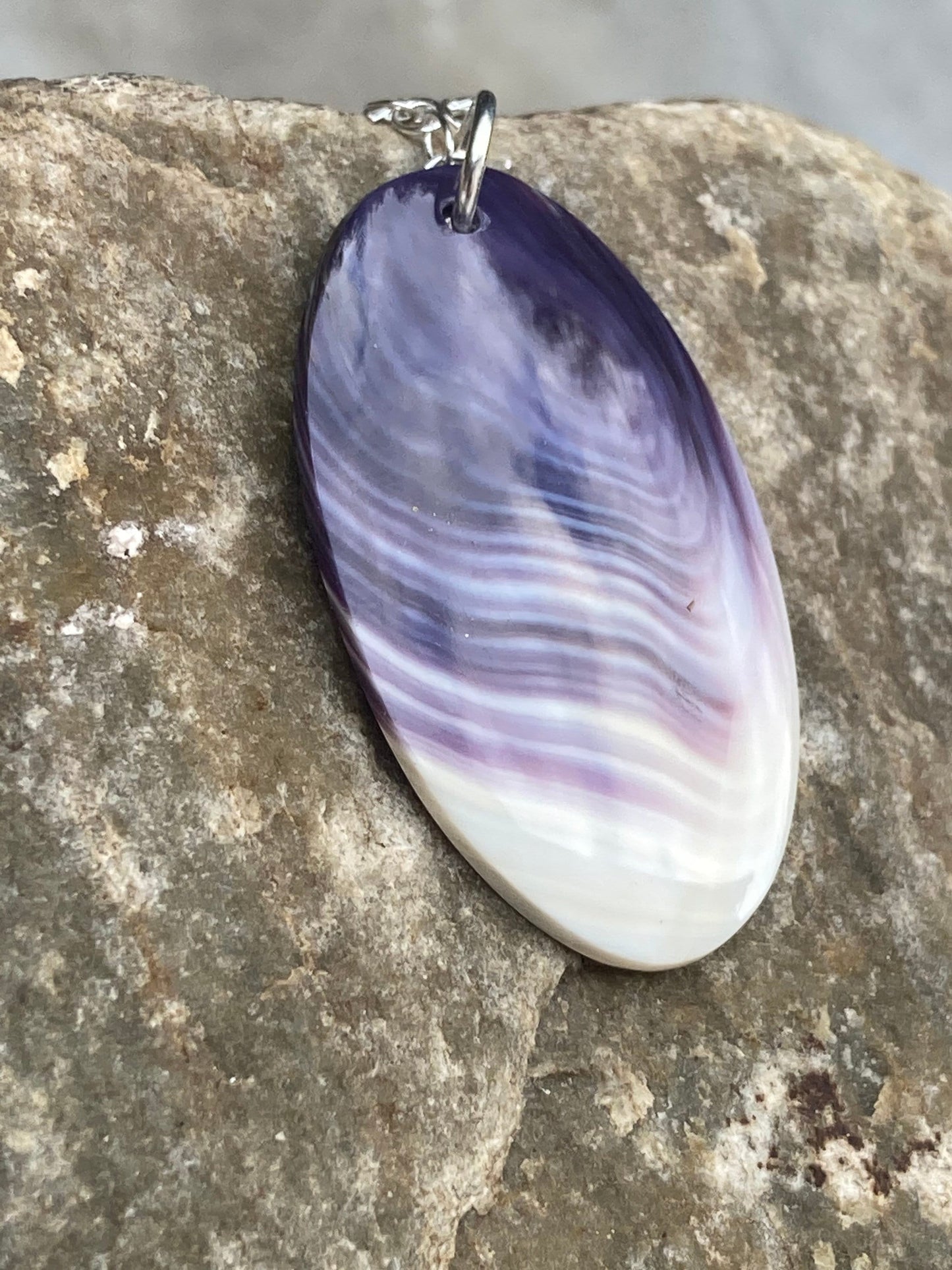 Handmade Wampum Oval Necklace
