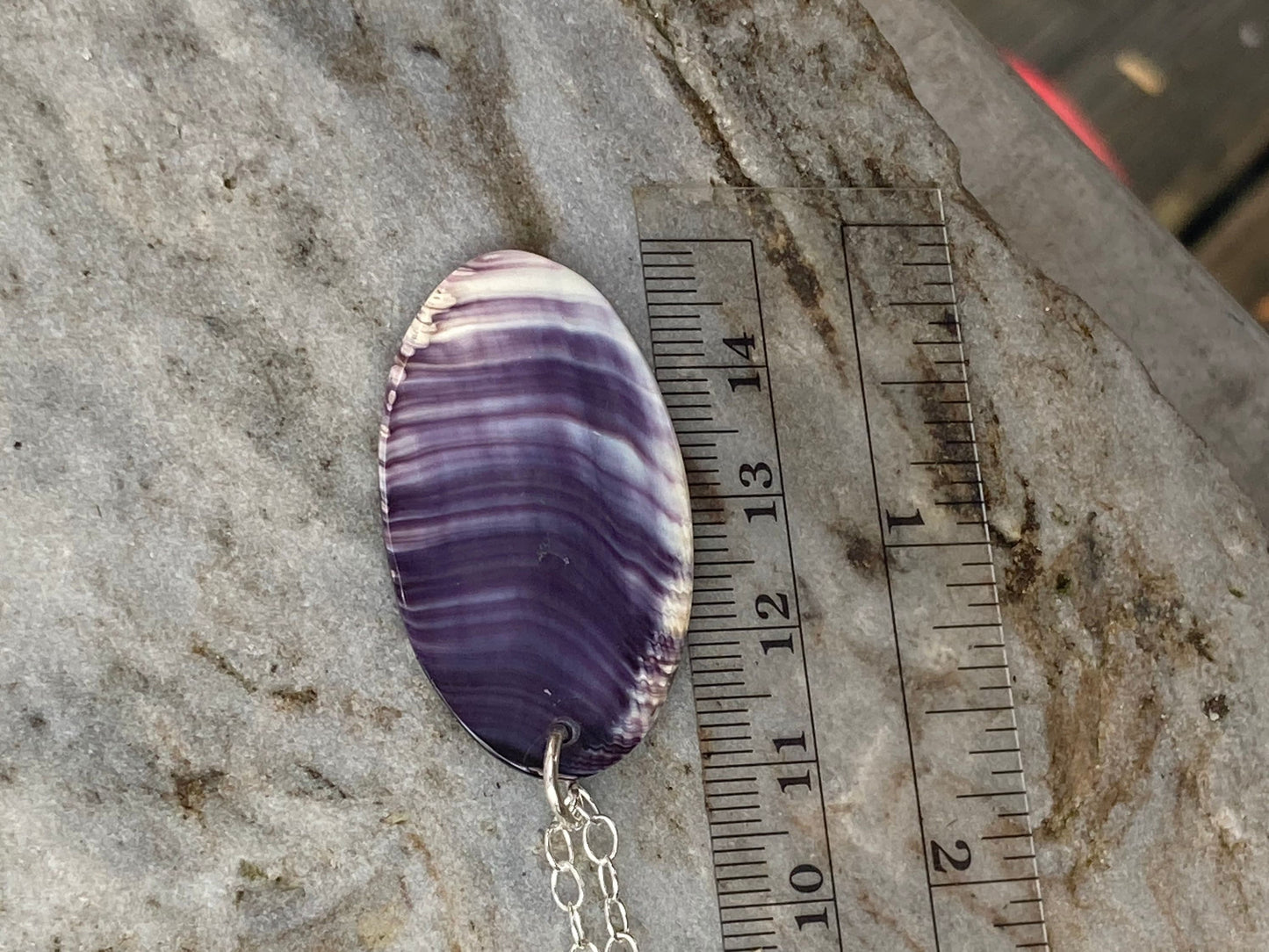 Handmade Wampum Oval Necklace