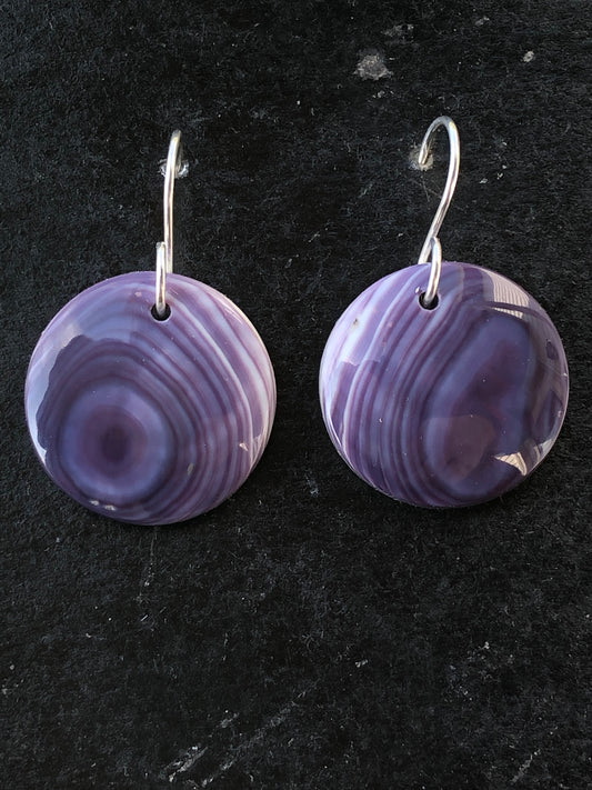 Wampum Large Circle Earrings