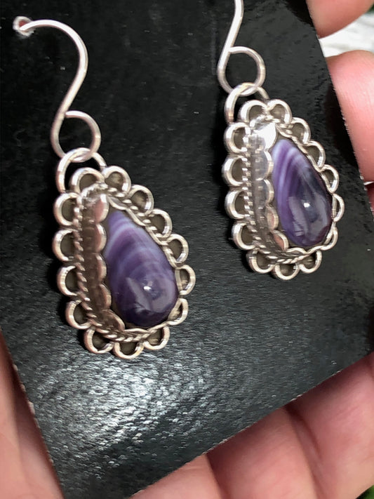 Wampum Fancy Tear earrings