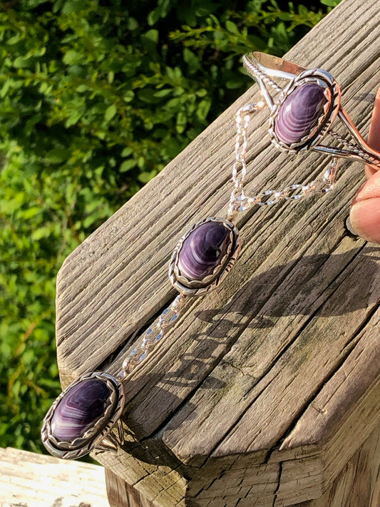 Wampum Stamped Oval slave chain