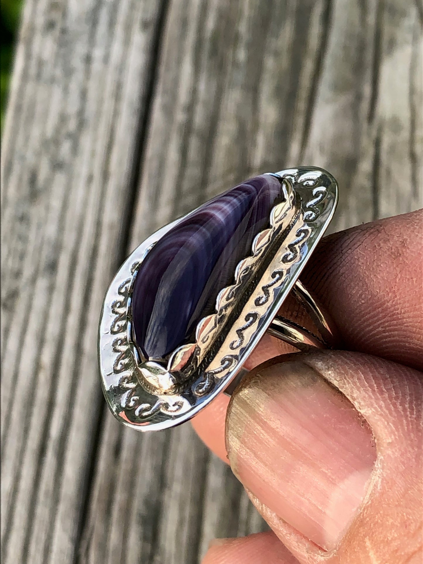 Wampum Free form ring