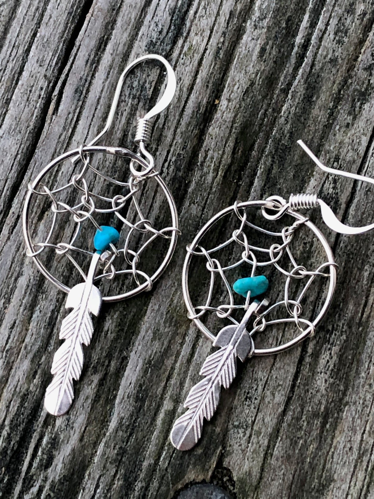 Navajo Sterling silver and turquoise earrings