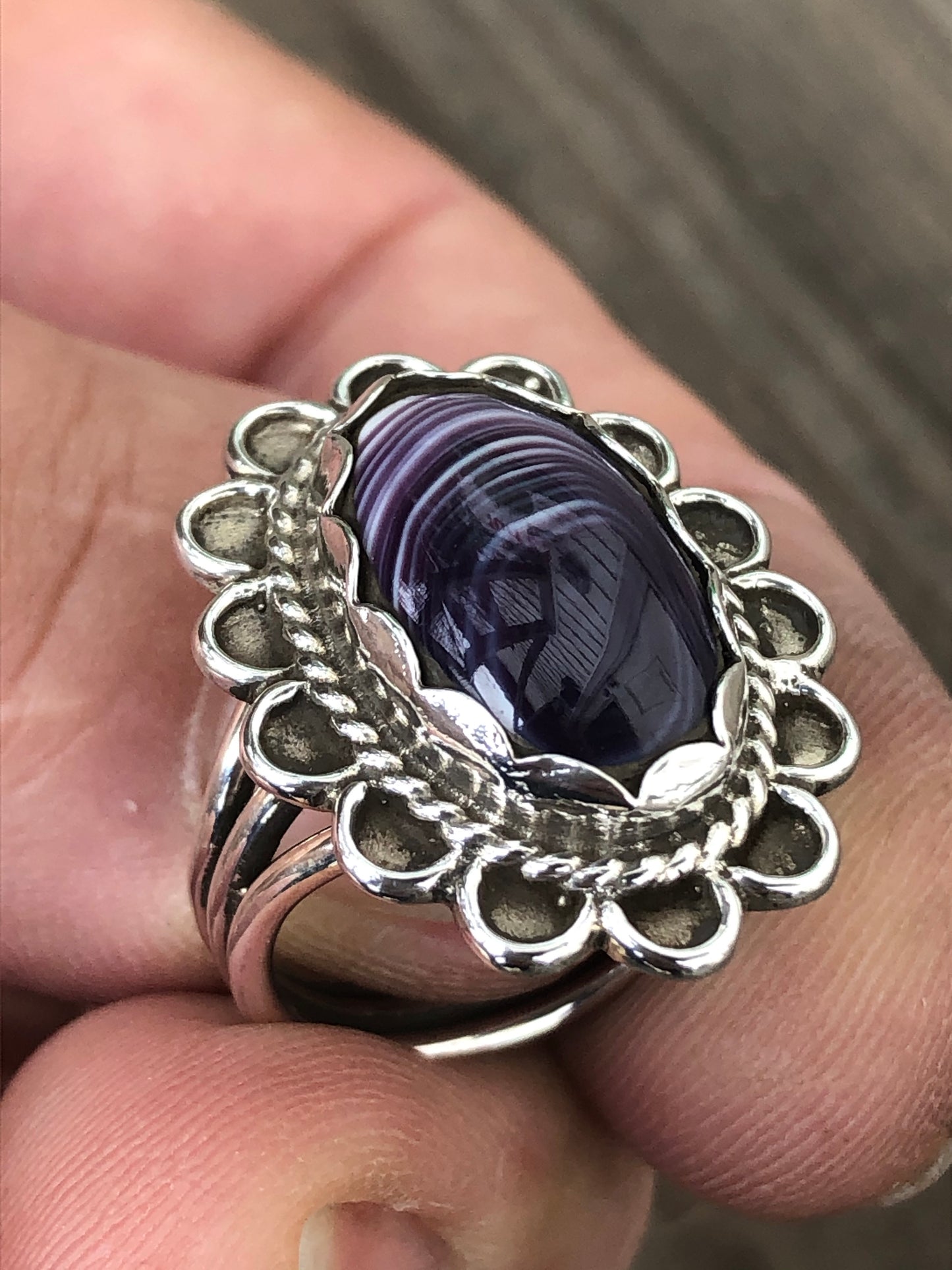 Wampum Ring Fancy Oval