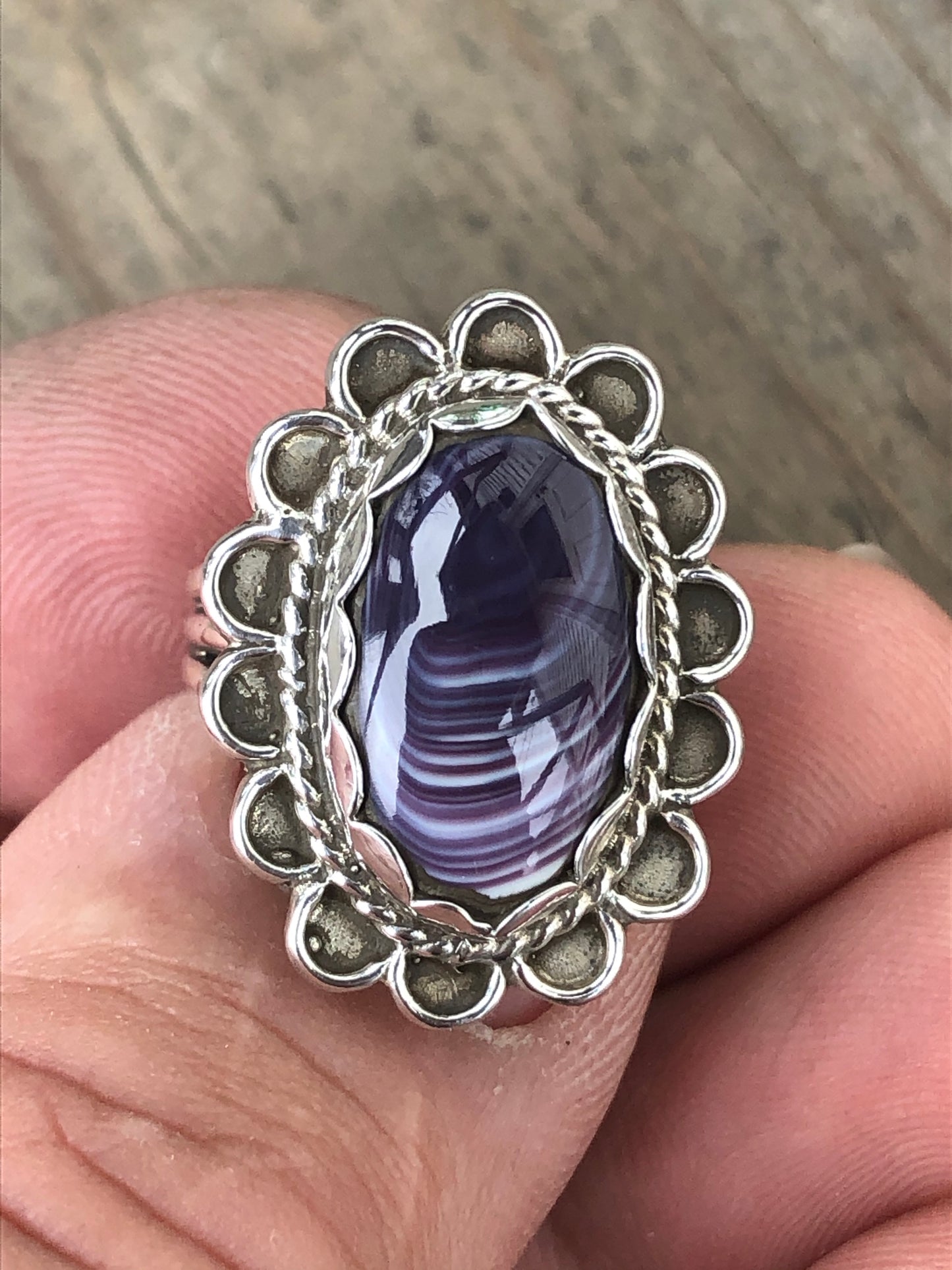 Wampum Ring Fancy Oval