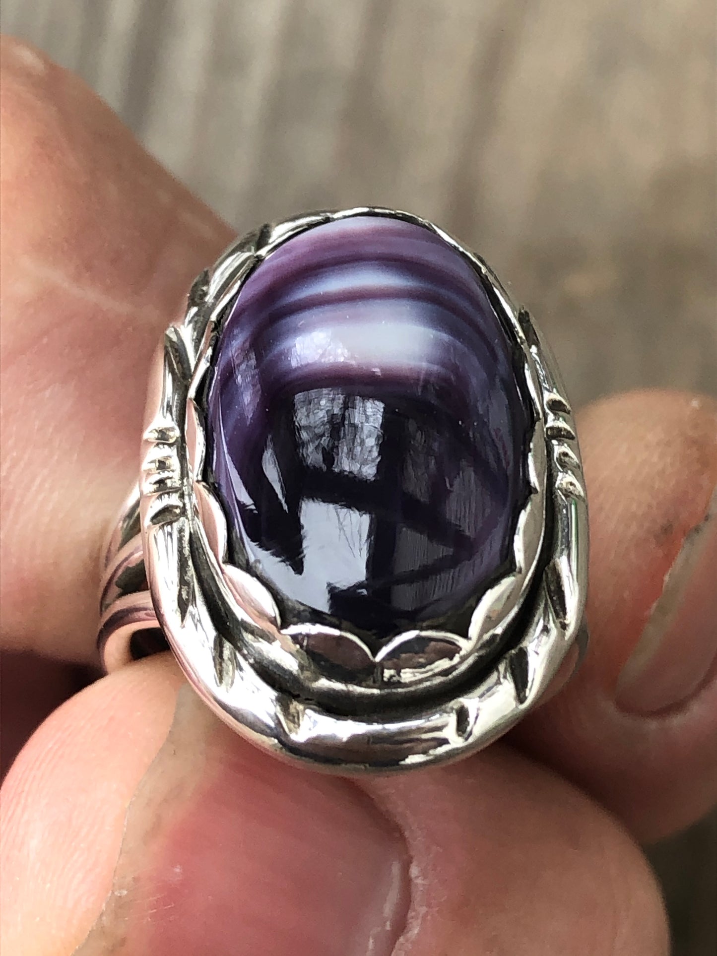 Wampum Large Oval Ring