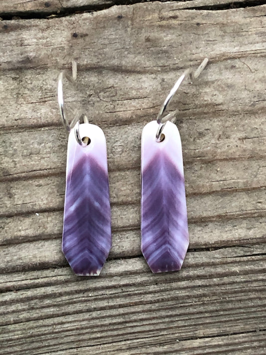 Wampum Feather Earrings 3
