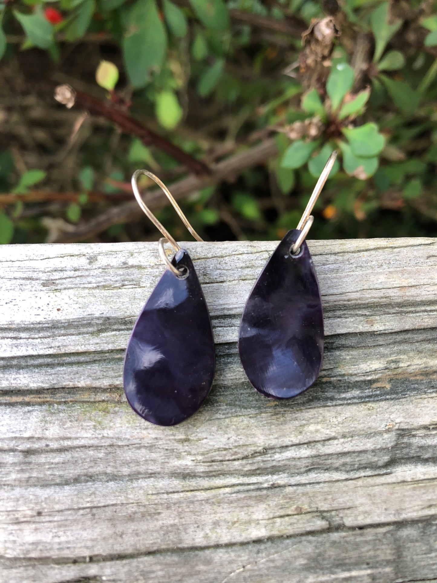 Stunning Wampum Small Tear Drop Earrings