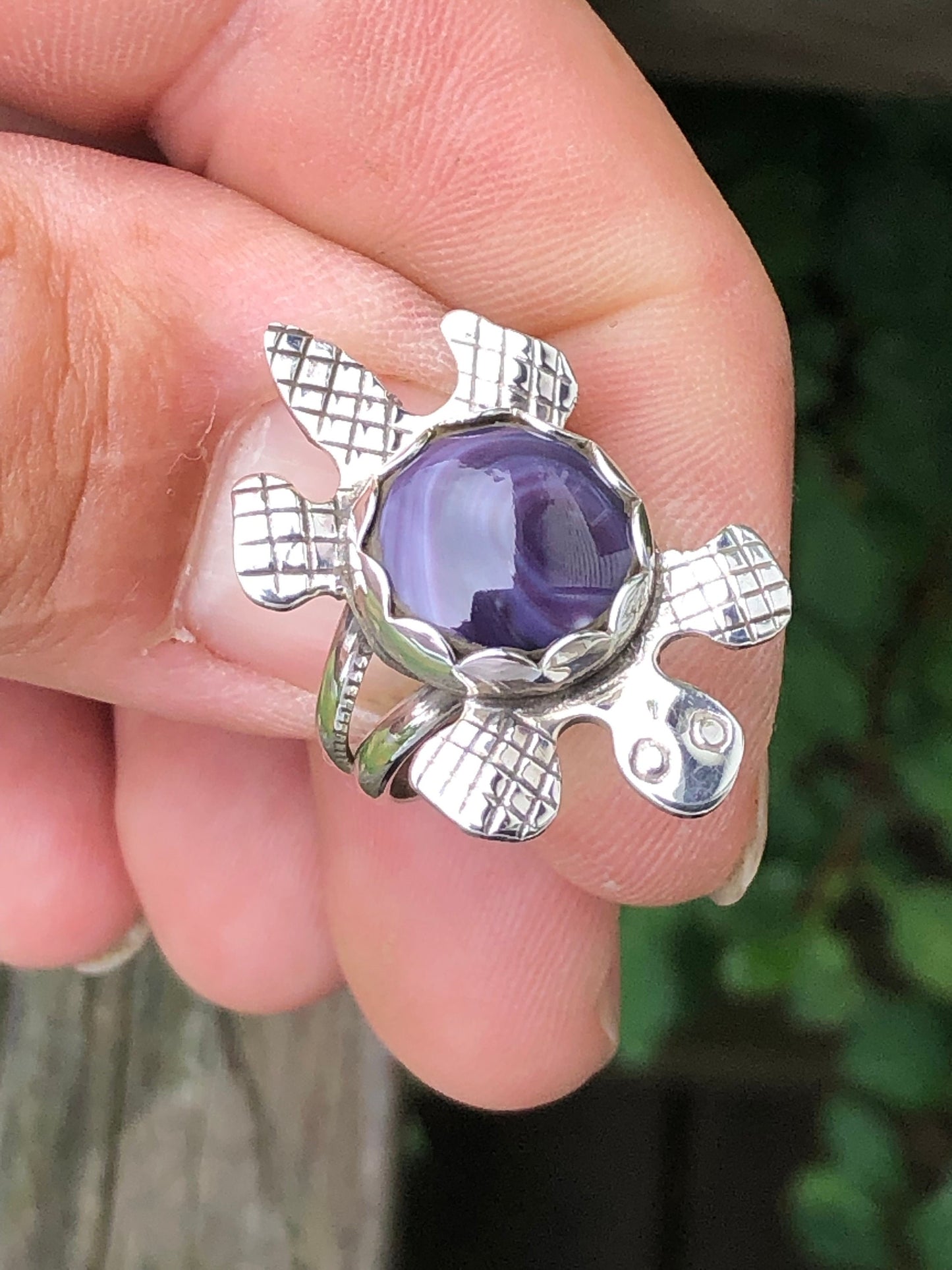 Wampum Turtle Ring.