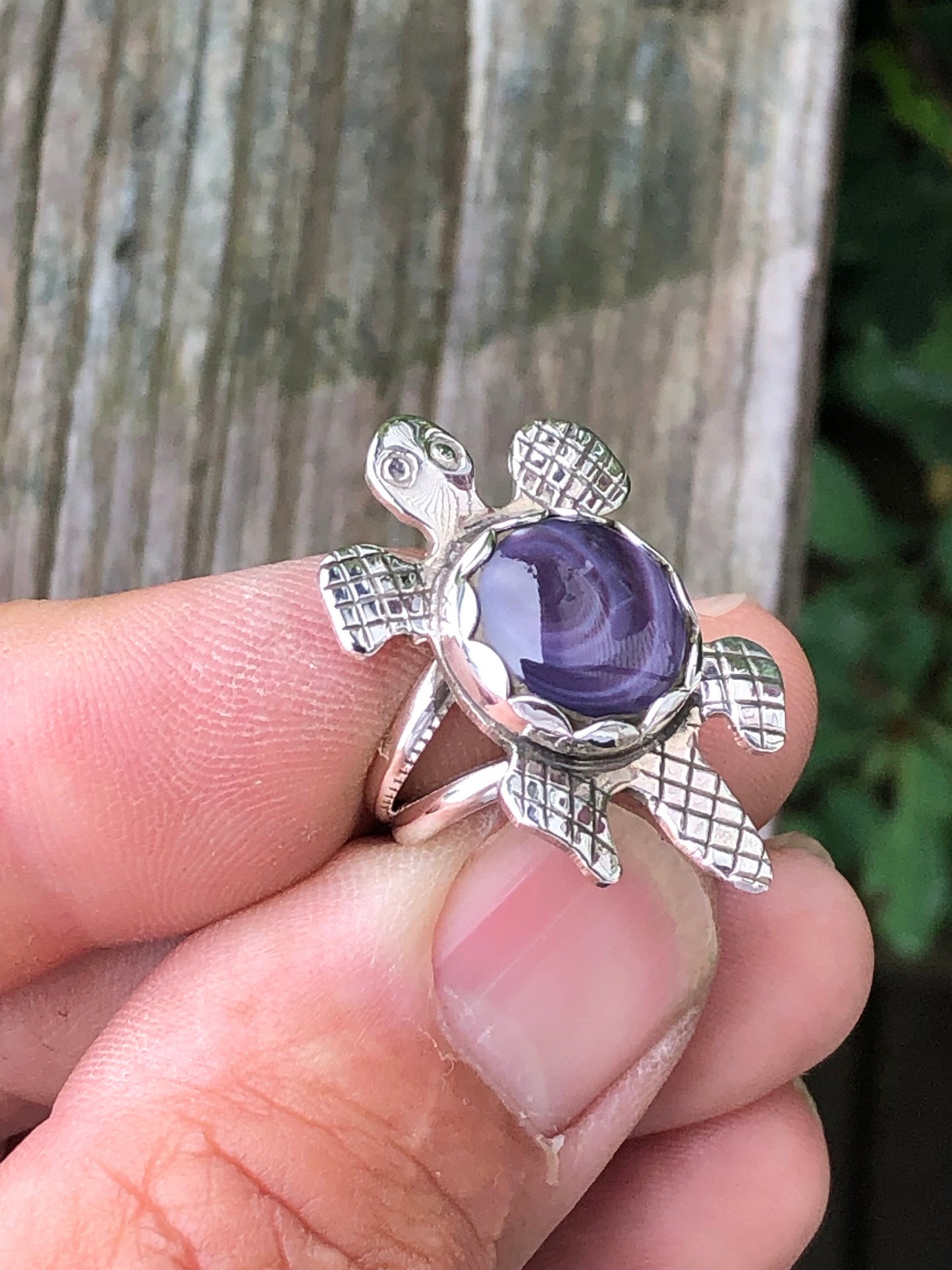 Wampum Turtle Ring.