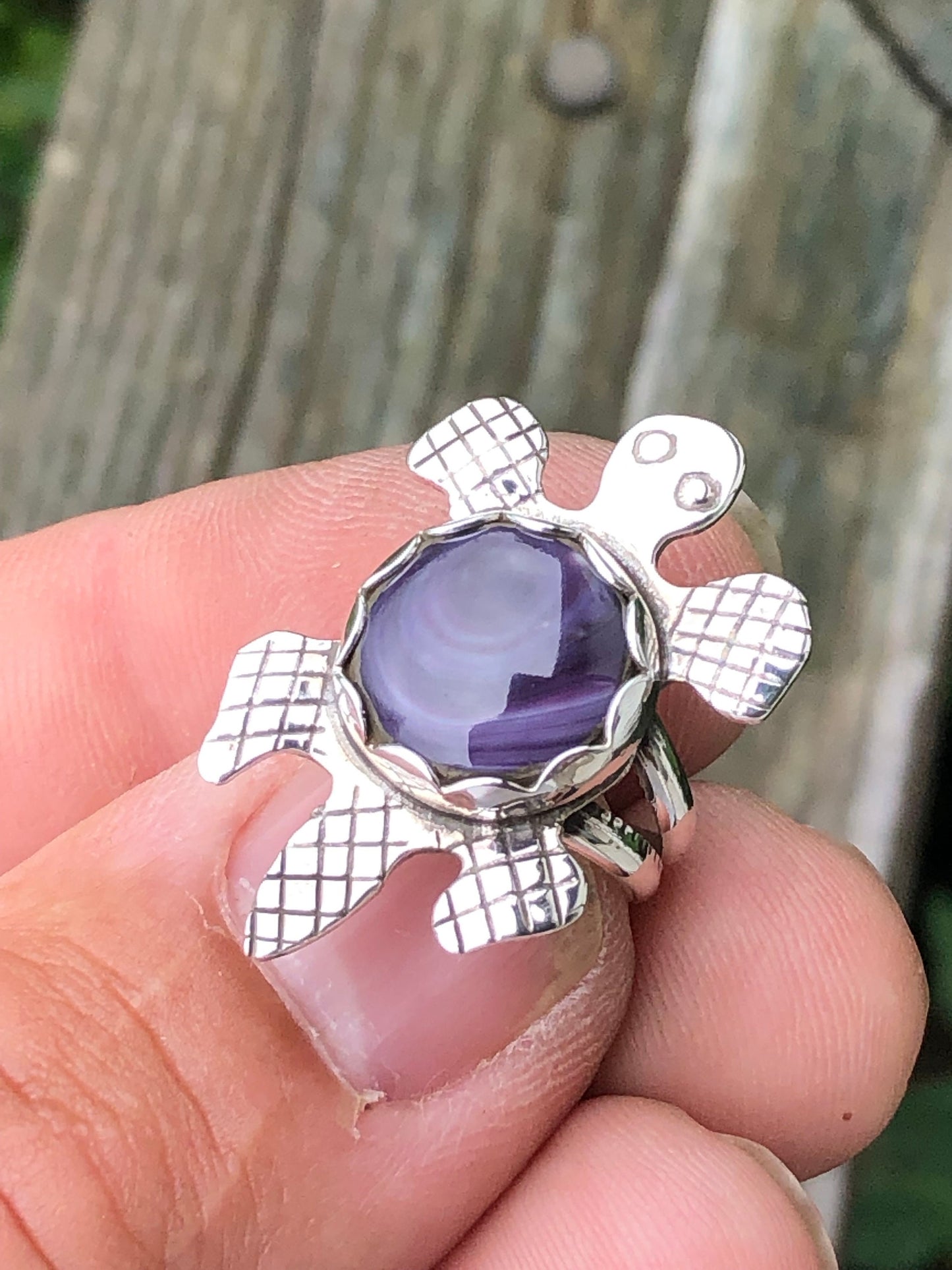 Wampum Turtle Ring.