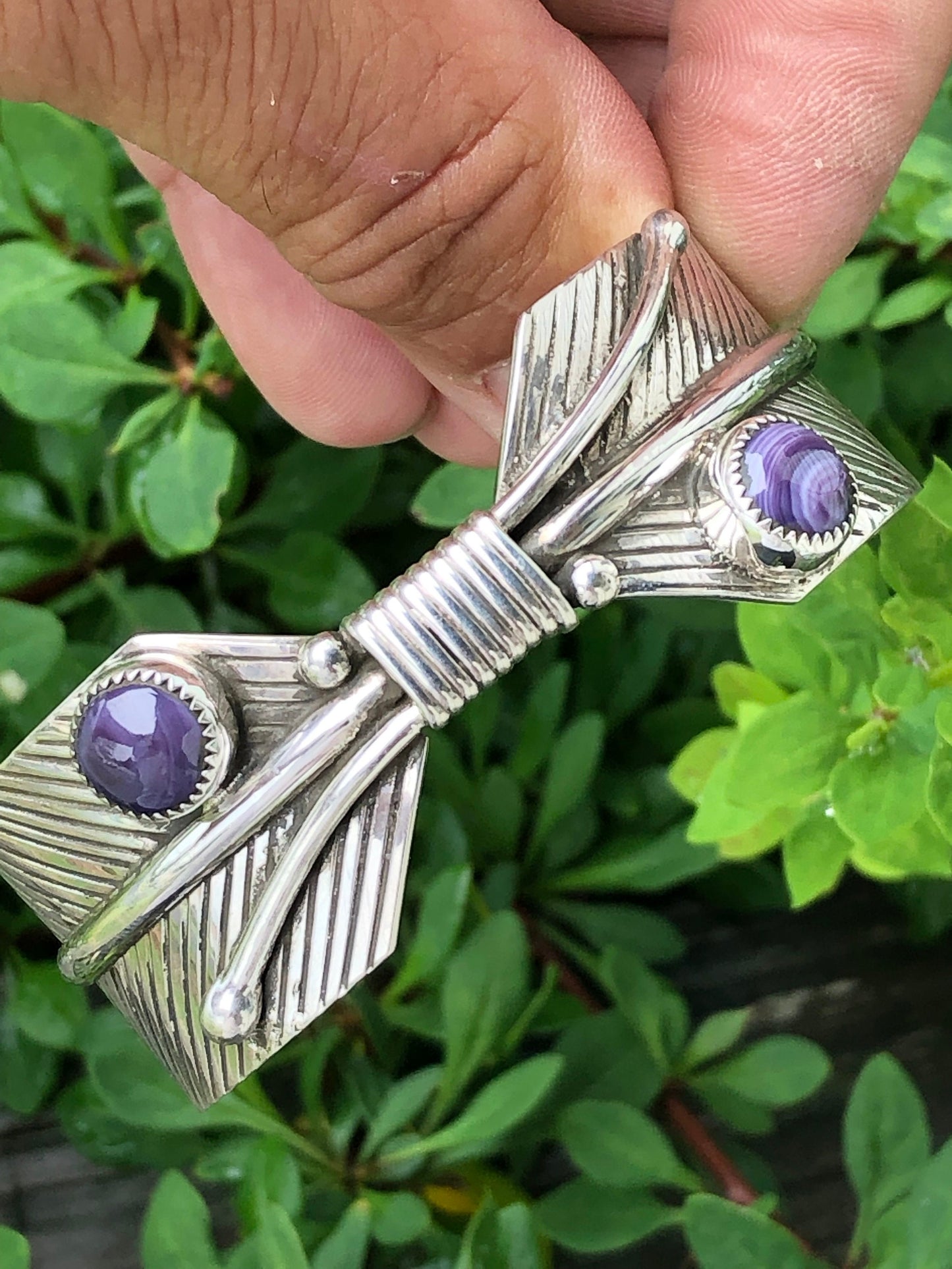 Wampum Double Feather Bracelet.