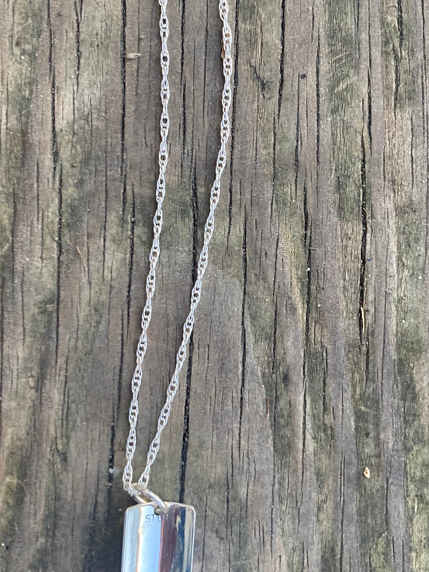 Statement Dangle Necklace Sterling Silver 925