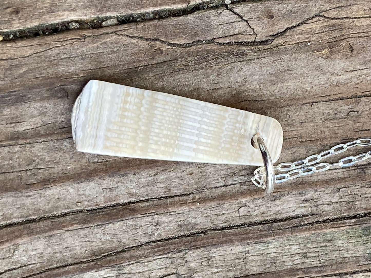 Wampum Feather Necklace.