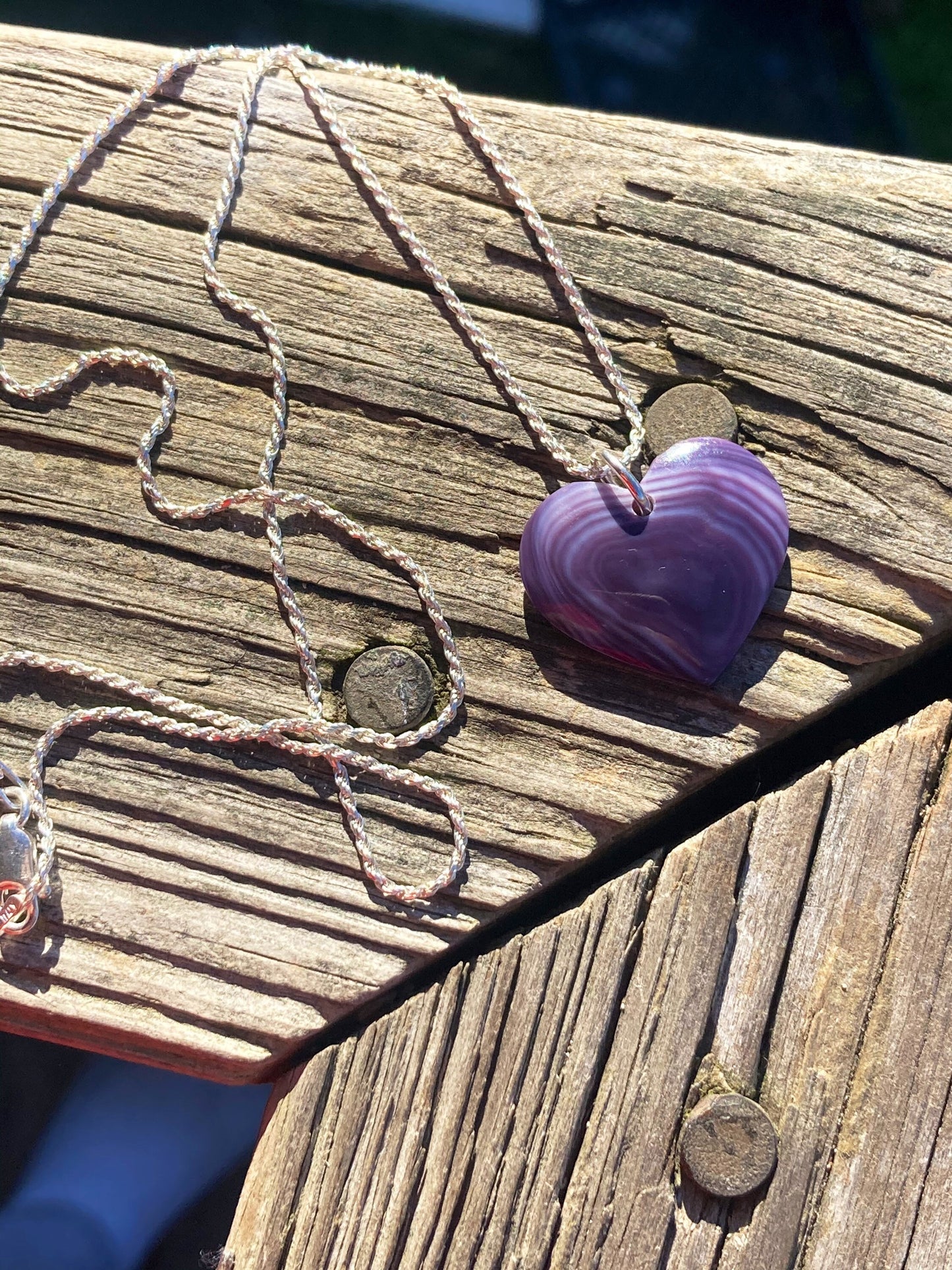 Littletree Wampum heart necklace.