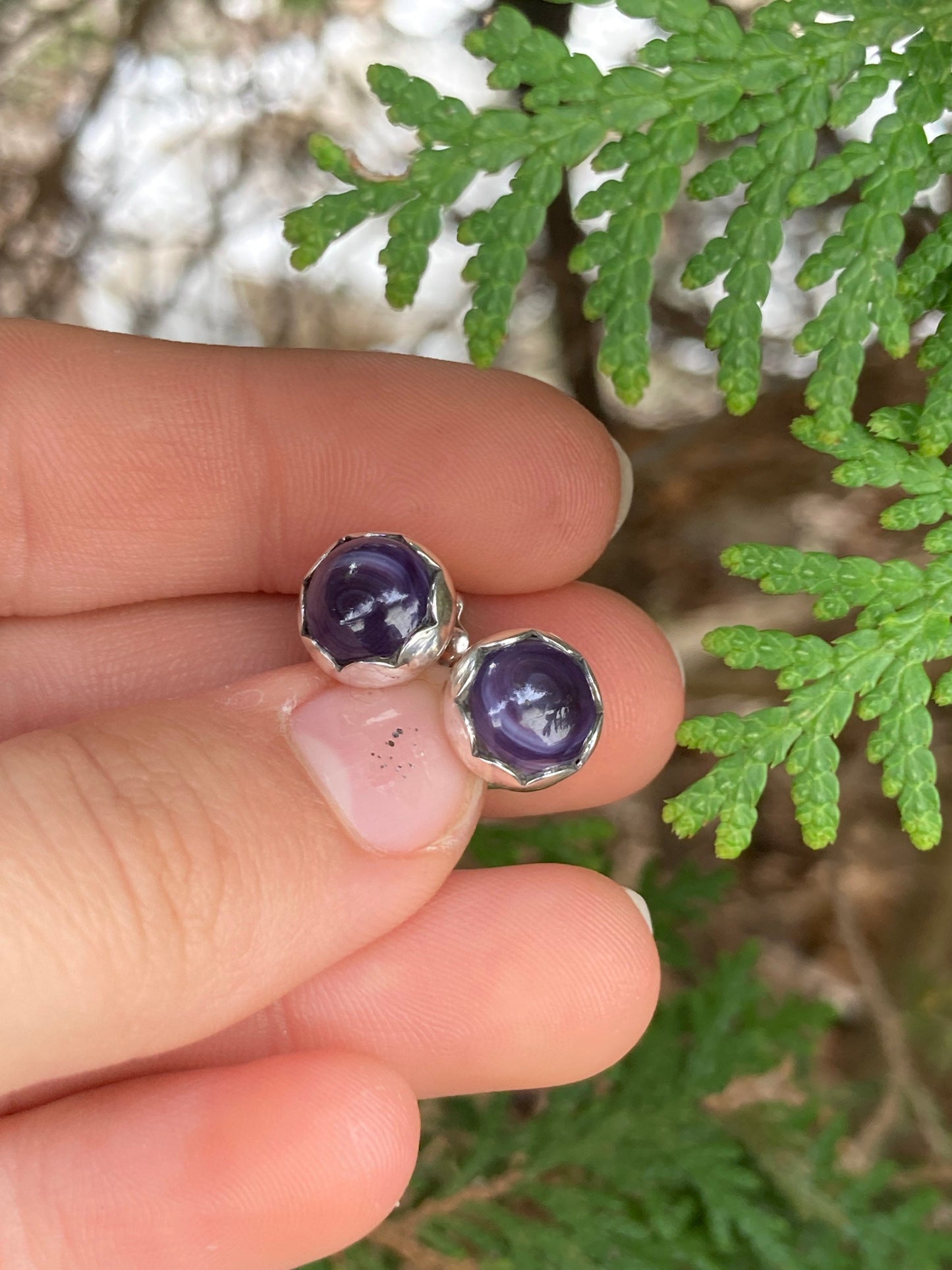 Wampum studs.