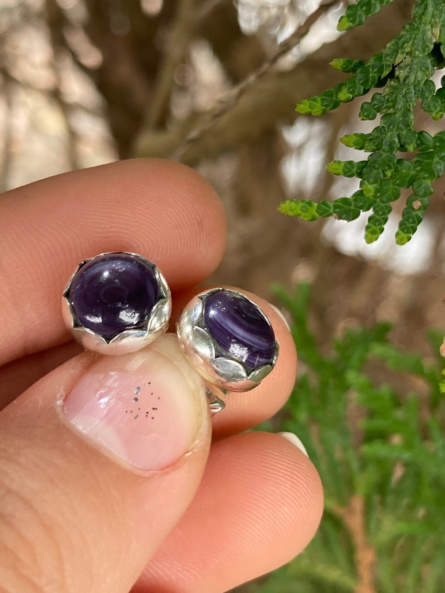 Wampum studs.