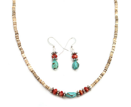 Navajo earrings and necklace set